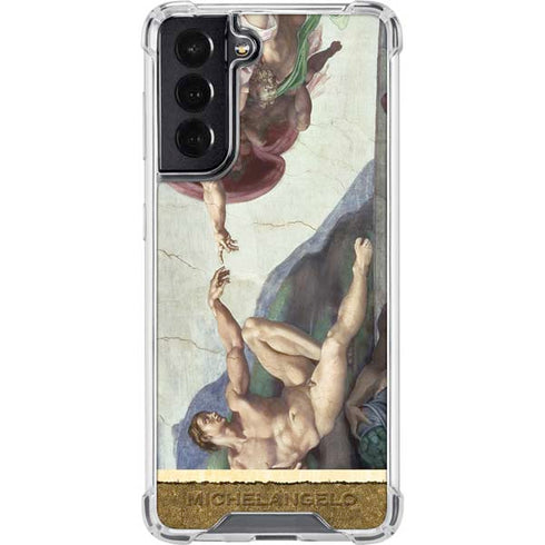 Michelangelo Creation of Adam Galaxy S22 Clear Case