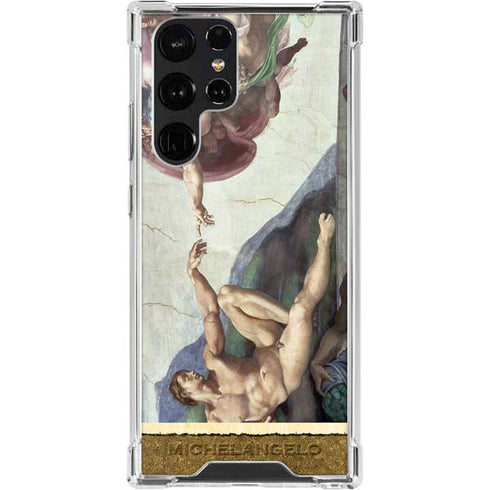 Michelangelo Creation of Adam Galaxy S22 Ultra Clear Case