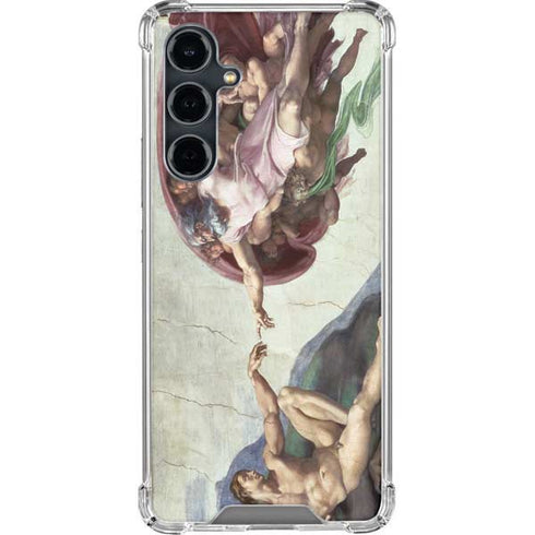 Creation of Adam by Michelangelo Galaxy S23 FE Clear Case