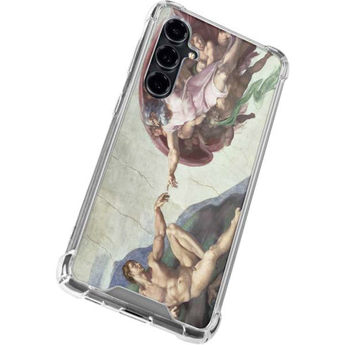 Creation of Adam by Michelangelo Galaxy S23 FE Clear Case