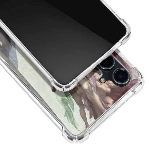 Creation of Adam by Michelangelo Galaxy S23 FE Clear Case
