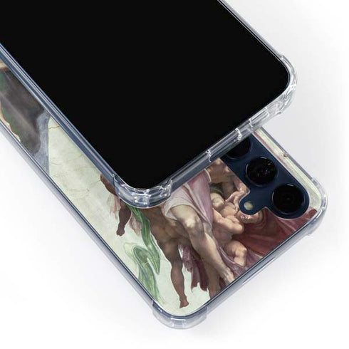 Creation of Adam by Michelangelo Galaxy S24 Clear Case