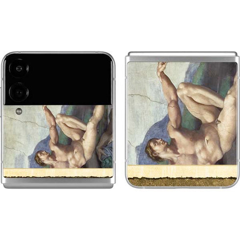 Michelangelo Creation of Adam Galaxy Z Flip4 5G Skin