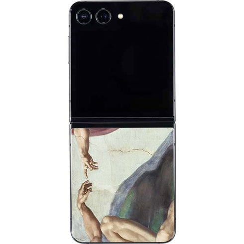 Creation of Adam by Michelangelo Galaxy Z Flip5 5G Skin