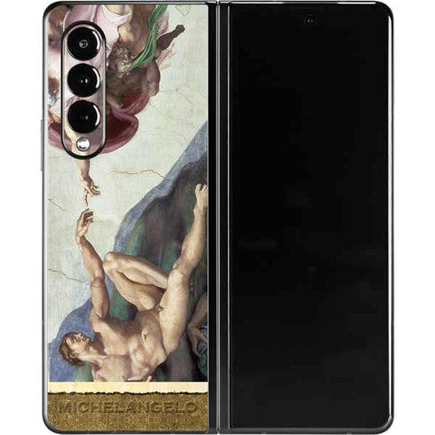Michelangelo Creation of Adam Galaxy Z Fold3 5G Skin