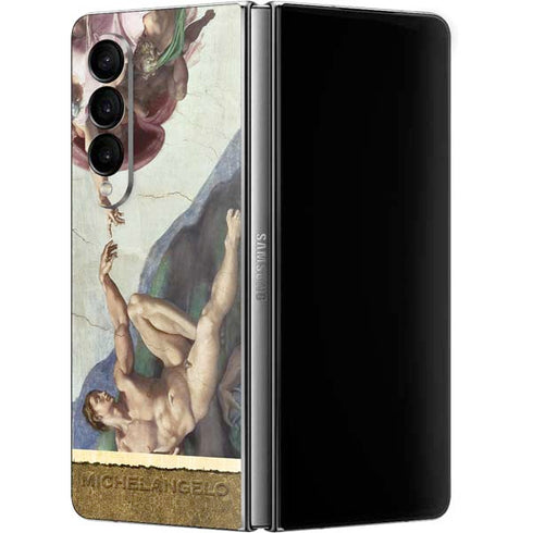Michelangelo Creation of Adam Galaxy Z Fold4 5G Skin