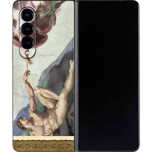 Michelangelo Creation of Adam Galaxy Z Fold4 5G Skin