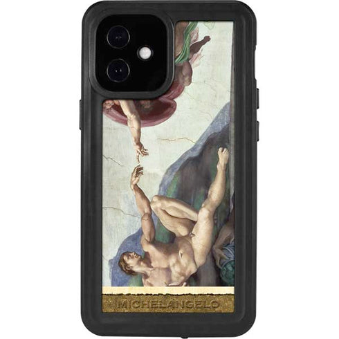 Michelangelo Creation of Adam iPhone 12 Mini Waterproof Case