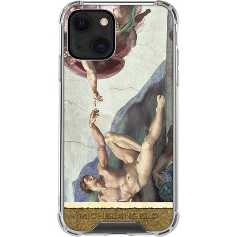 Michelangelo Creation of Adam iPhone 14 Clear Case