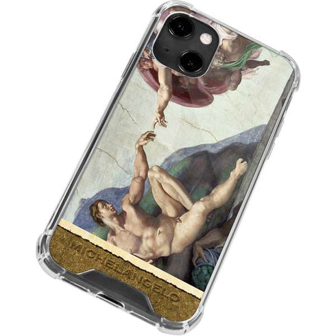 Michelangelo Creation of Adam iPhone 14 Clear Case