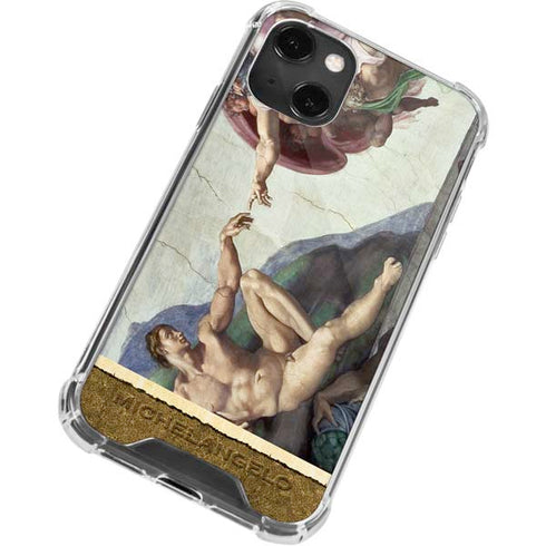 Michelangelo Creation of Adam iPhone 14 Plus Clear Case