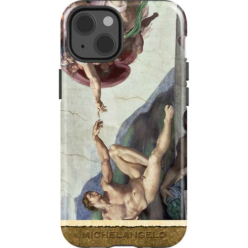 Creation of Adam by Michelangelo iPhone 15 Impact Case