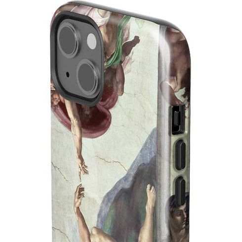 Creation of Adam by Michelangelo iPhone 15 Impact Case