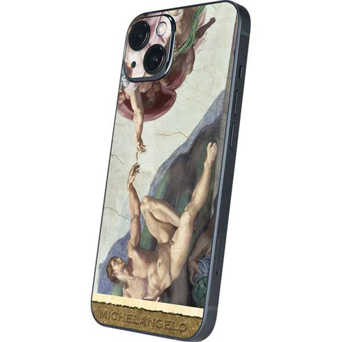 Creation of Adam by Michelangelo iPhone 15 Plus Skin