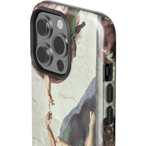Creation of Adam by Michelangelo iPhone 15 Pro Impact Case
