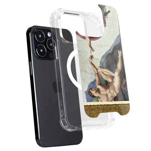 Creation of Adam by Michelangelo iPhone 15 Pro Max MagSafe Case
