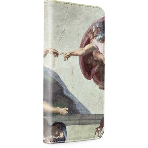 Creation of Adam by Michelangelo iPhone 15 Plus Folio Case