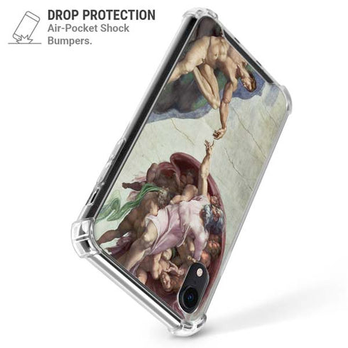 Creation of Adam by Michelangelo iPhone XR Clear Case