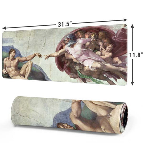 Creation of Adam by Michelangelo Gaming Mouse Pad