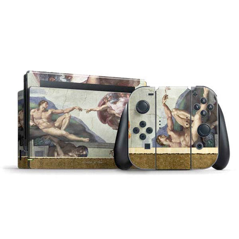 Michelangelo Creation of Adam Nintendo Switch Bundle Skin