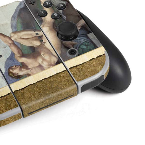 Michelangelo Creation of Adam Nintendo Switch OLED (2021) Skin