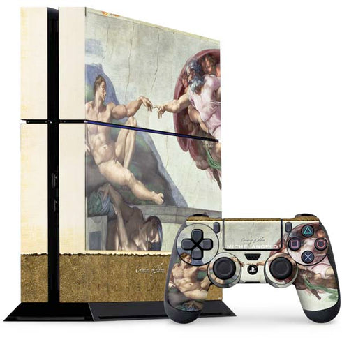 Creation of Adam by Michelangelo PS4 Console and Controller Bundle Skin