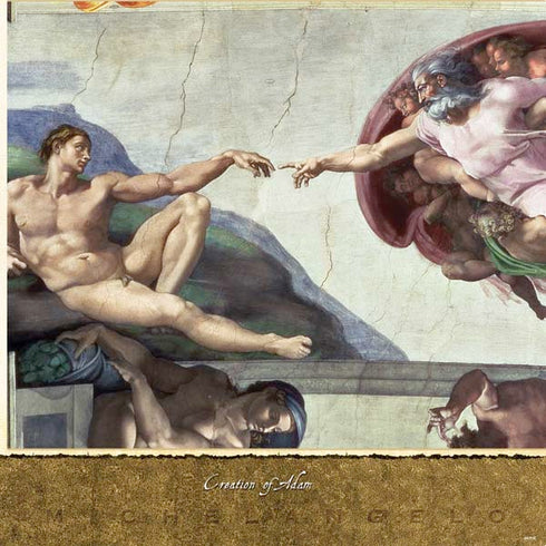 Creation of Adam by Michelangelo PS4 Console Skin