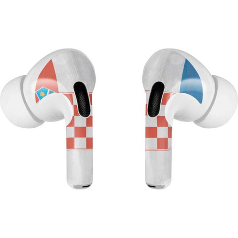 Croatia Flag Distressed AirPods Pro 2nd Gen Skin