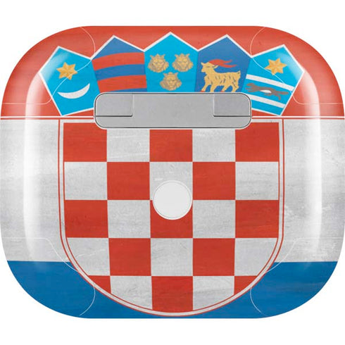 Croatia Flag Distressed Apple AirPods (3rd Gen 2021) Skin
