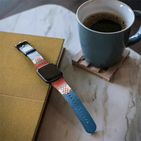 Croatia Flag Distressed Apple Watch Band 42-44mm