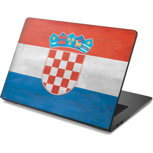 Croatia Flag Distressed Dell Chromebook Skin