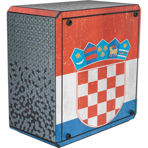 Croatia Flag Distressed Cooler Master MasterBox Q300L Mini Tower Skin