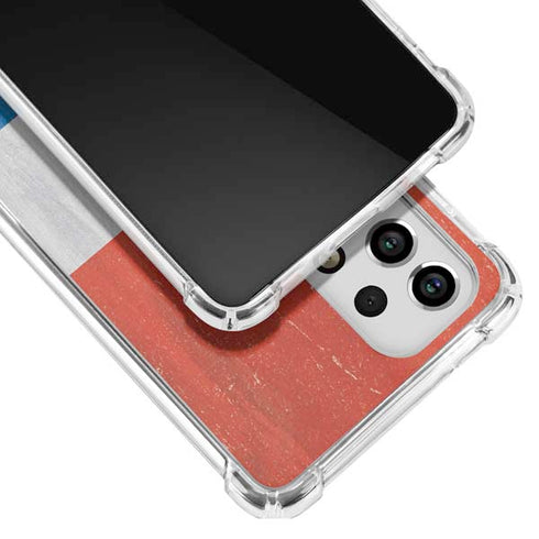 Croatia Flag Distressed Galaxy A53 5G Clear Case