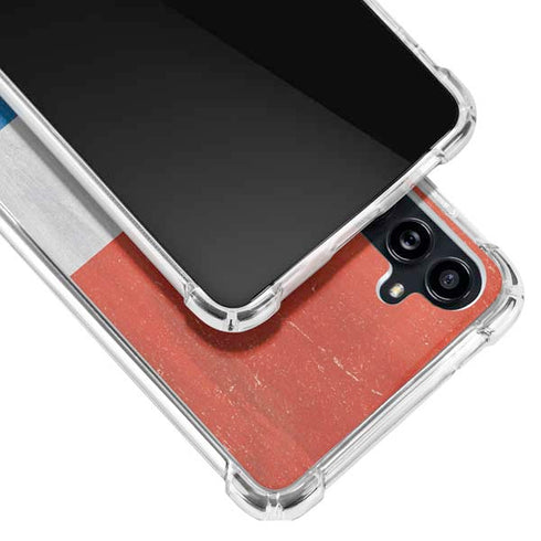 Croatia Flag Distressed Galaxy A54 5G Clear Case