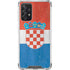 Croatia Flag Distressed Galaxy A72 5G Clear Case