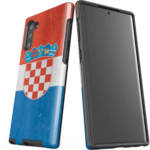 Croatia Flag Distressed Galaxy Note 10 Pro Case