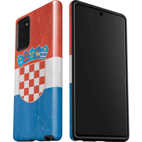 Croatia Flag Distressed Galaxy Note20 5G Pro Case