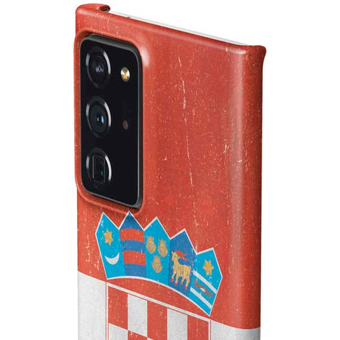 Croatia Flag Distressed Galaxy Note20 Ultra 5G Lite Case