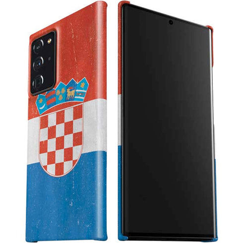 Croatia Flag Distressed Galaxy Note20 Ultra 5G Lite Case