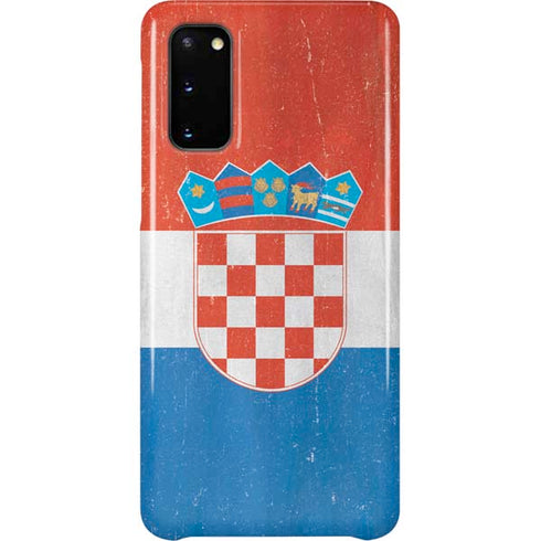 Croatia Flag Distressed Galaxy S20 Lite Case