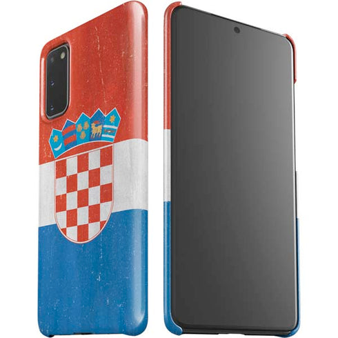 Croatia Flag Distressed Galaxy S20 Lite Case
