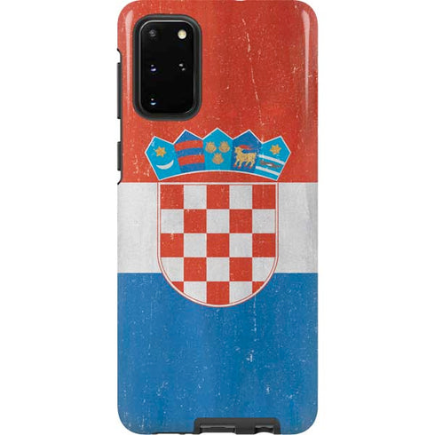 Croatia Flag Distressed Galaxy S20 Plus Pro Case