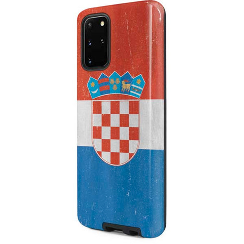 Croatia Flag Distressed Galaxy S20 Plus Pro Case