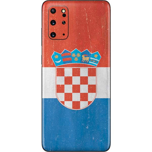 Croatia Flag Distressed Galaxy S20 Plus Skin