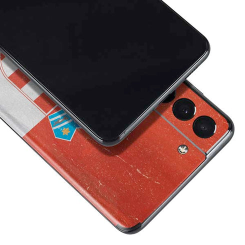 Croatia Flag Distressed Galaxy S21 5G Skin