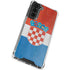 Croatia Flag Distressed Galaxy S22 Plus Clear Case