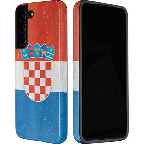 Croatia Flag Distressed Galaxy S22 Pro Case