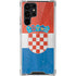 Croatia Flag Distressed Galaxy S22 Ultra Clear Case