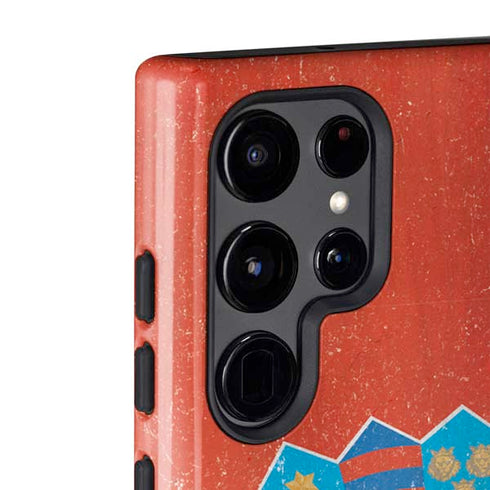 Croatia Flag Distressed Galaxy S22 Ultra Pro Case