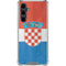 Croatia Flag Distressed Galaxy S23 FE Clear Case